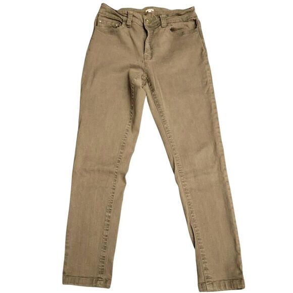 Set of Brand Name Khaki Colored Jeans and Lightweight Long Sleeve Plaid Shirt - Picture 5 of 12